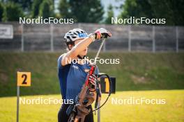 06.08.2024, Lavaze, Italy (ITA): Anna Andexer (AUT) - Biathlon summer training, Lavaze (ITA). www.nordicfocus.com. © Barbieri/NordicFocus. Every downloaded picture is fee-liable.