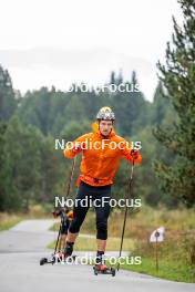 20.09.2024, Font-Romeu, France (FRA): Florent Claude (BEL) - Biathlon summer training, Font-Romeu (FRA). www.nordicfocus.com. © Authamayou/NordicFocus. Every downloaded picture is fee-liable.