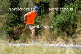 02.09.2024, Font-Romeu, France (FRA): Jesper Nelin (SWE) - Biathlon summer training, Font-Romeu (FRA). www.nordicfocus.com. © Authamayou/NordicFocus. Every downloaded picture is fee-liable.