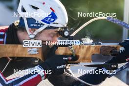 22.10.2024, Lavaze, Italy (ITA): Sturla Holm Laegreid (NOR) - Biathlon summer training, Lavaze (ITA). www.nordicfocus.com. © Vanzetta/NordicFocus. Every downloaded picture is fee-liable.