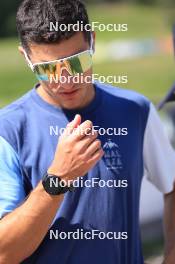 18.07.2024, Lenzerheide, Switzerland (SUI): Emil Bormetti (ITA), Coach Team USA - Biathlon summer training, Lenzerheide (SUI). www.nordicfocus.com. © Manzoni/NordicFocus. Every downloaded picture is fee-liable.