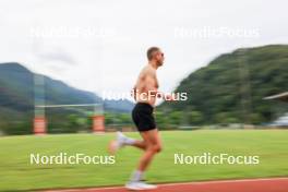 03.07.2024, Saint-Claude, France (FRA): Emilien Jacquelin (FRA) - Biathlon summer training, Premanon (FRA). www.nordicfocus.com. © Manzoni/NordicFocus. Every downloaded picture is fee-liable.