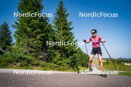 31.07.2024, Lavaze, Italy (ITA): Lara Wagner (AUT) - Biathlon summer training, Lavaze (ITA). www.nordicfocus.com. © Barbieri/NordicFocus. Every downloaded picture is fee-liable.