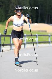 15.07.2024, Lenzerheide, Switzerland (SUI): Grace Castonguay (USA) - Biathlon summer training, Lenzerheide (SUI). www.nordicfocus.com. © Manzoni/NordicFocus. Every downloaded picture is fee-liable.