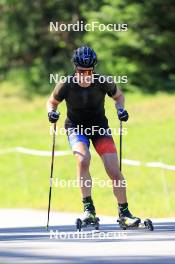 06.08.2024, Lenzerheide, Switzerland (SUI): Arnaud Du Pasquier (SUI) - Biathlon summer training, Lenzerheide (SUI). www.nordicfocus.com. © Manzoni/NordicFocus. Every downloaded picture is fee-liable.