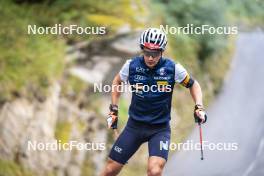 26.08.2024, Martell, Italy (ITA): Tommaso Giacomel (ITA) - Biathlon summer training, Martell (ITA). www.nordicfocus.com. © Vanzetta/NordicFocus. Every downloaded picture is fee-liable.