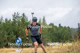 20.09.2024, Font-Romeu, France (FRA): Sam Parmantier (BEL) - Biathlon summer training, Font-Romeu (FRA). www.nordicfocus.com. © Authamayou/NordicFocus. Every downloaded picture is fee-liable.