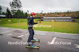 27.09.2024, Lavaze, Italy (ITA): Lisa Vittozzi (ITA) - Biathlon summer training, Lavaze (ITA). www.nordicfocus.com. © Barbieri/NordicFocus. Every downloaded picture is fee-liable.