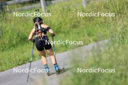 18.07.2024, Lenzerheide, Switzerland (SUI): Grace Castonguay (USA) - Biathlon summer training, Lenzerheide (SUI). www.nordicfocus.com. © Manzoni/NordicFocus. Every downloaded picture is fee-liable.