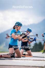 06.06.2024, Lavaze, Italy (ITA): Ella Hallvarsson (SWE) - Biathlon summer training, Lavaze (ITA). www.nordicfocus.com. © Barbieri/NordicFocus. Every downloaded picture is fee-liable.