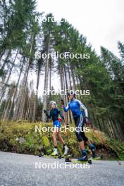 30.09.2024, Lavaze, Italy (ITA): Hannah Auchentaller (ITA), Sara Scattolo (ITA), (l-r) - Biathlon summer training, Lavaze (ITA). www.nordicfocus.com. © Barbieri/NordicFocus. Every downloaded picture is fee-liable.