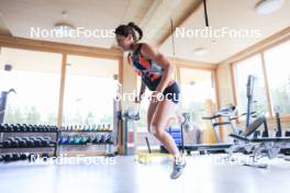 15.07.2024, Lenzerheide, Switzerland (SUI): Deedra Irwin (USA) - Biathlon summer training, Lenzerheide (SUI). www.nordicfocus.com. © Manzoni/NordicFocus. Every downloaded picture is fee-liable.