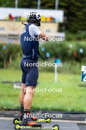 26.08.2024, Martell, Italy (ITA): Tommaso Giacomel (ITA) - Biathlon summer training, Martell (ITA). www.nordicfocus.com. © Vanzetta/NordicFocus. Every downloaded picture is fee-liable.