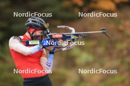 13.10.2024, Ramsau am Dachstein, Austria (AUT): Gion Stalder (SUI) - Biathlon summer training, Ramsau am Dachstein (AUT). www.nordicfocus.com. © Manzoni/NordicFocus. Every downloaded picture is fee-liable.