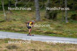 20.09.2024, Font-Romeu, France (FRA): Florent Claude (BEL) - Biathlon summer training, Font-Romeu (FRA). www.nordicfocus.com. © Authamayou/NordicFocus. Every downloaded picture is fee-liable.