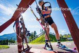 28.06.2024, Lavaze, Italy (ITA): Juni Arnekleiv (NOR) - Biathlon summer training, Lavaze (ITA). www.nordicfocus.com. © Barbieri/NordicFocus. Every downloaded picture is fee-liable.