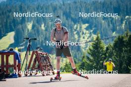 27.06.2024, Lavaze, Italy (ITA): Sivert Guttorm Bakken (NOR) - Biathlon summer training, Lavaze (ITA). www.nordicfocus.com. © Barbieri/NordicFocus. Every downloaded picture is fee-liable.