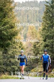 30.09.2024, Lavaze, Italy (ITA): Hannah Auchentaller (ITA), Sara Scattolo (ITA), (l-r) - Biathlon summer training, Lavaze (ITA). www.nordicfocus.com. © Barbieri/NordicFocus. Every downloaded picture is fee-liable.