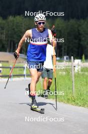 15.07.2024, Lenzerheide, Switzerland (SUI): Bjorn Westervelt (USA) - Biathlon summer training, Lenzerheide (SUI). www.nordicfocus.com. © Manzoni/NordicFocus. Every downloaded picture is fee-liable.