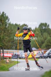 20.09.2024, Font-Romeu, France (FRA): Julien Petitjacques (BEL) - Biathlon summer training, Font-Romeu (FRA). www.nordicfocus.com. © Authamayou/NordicFocus. Every downloaded picture is fee-liable.