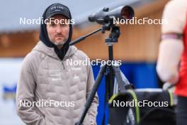 13.10.2024, Ramsau am Dachstein, Austria (AUT): Daniel Hackhofer (ITA), coach Team Switzerland - Biathlon summer training, Ramsau am Dachstein (AUT). www.nordicfocus.com. © Manzoni/NordicFocus. Every downloaded picture is fee-liable.