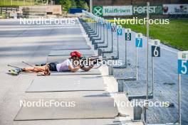 17.07.2024, Martell, Italy (ITA): Lisa Vittozzi (ITA) - Biathlon summer training, Martell (ITA). www.nordicfocus.com. © Barbieri/NordicFocus. Every downloaded picture is fee-liable.