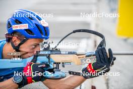 29.08.2024, Bessans, France (FRA): Oscar Lombardot (FRA) - Biathlon summer training, Bessans (FRA). www.nordicfocus.com. © Authamayou/NordicFocus. Every downloaded picture is fee-liable.