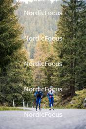 30.09.2024, Lavaze, Italy (ITA): Beatrice Trabucchi (ITA), Martina Trabucchi (ITA), (l-r) - Biathlon summer training, Lavaze (ITA). www.nordicfocus.com. © Barbieri/NordicFocus. Every downloaded picture is fee-liable.