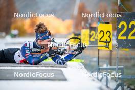 07.11.2024, Bessans, France (FRA): Fany Bertrand (FRA) - Biathlon summer training, Bessans (FRA). www.nordicfocus.com. © Authamayou/NordicFocus. Every downloaded picture is fee-liable.