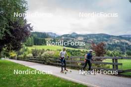 30.09.2024, Lavaze, Italy (ITA): Michela Carrara (ITA), Samuela Comola (ITA), (l-r) - Biathlon summer training, Lavaze (ITA). www.nordicfocus.com. © Barbieri/NordicFocus. Every downloaded picture is fee-liable.