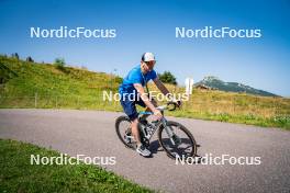 31.07.2024, Lavaze, Italy (ITA): Louis Deschamps (FRA) - Biathlon summer training, Lavaze (ITA). www.nordicfocus.com. © Barbieri/NordicFocus. Every downloaded picture is fee-liable.