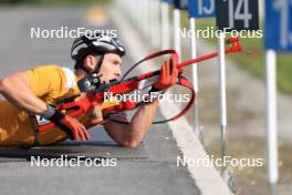 24.07.2024, Premanon, France (FRA): Florent Claude (BEL) - Biathlon summer training, Premanon (FRA). www.nordicfocus.com. © Manzoni/NordicFocus. Every downloaded picture is fee-liable.