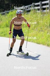 18.07.2024, Lenzerheide, Switzerland (SUI): Vaclav Cervenka (USA) - Biathlon summer training, Lenzerheide (SUI). www.nordicfocus.com. © Manzoni/NordicFocus. Every downloaded picture is fee-liable.