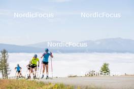 02.09.2024, Font-Romeu, France (FRA): Hanna Oeberg (SWE), Elvira Oeberg (SWE), (l-r) - Biathlon summer training, Font-Romeu (FRA). www.nordicfocus.com. © Authamayou/NordicFocus. Every downloaded picture is fee-liable.