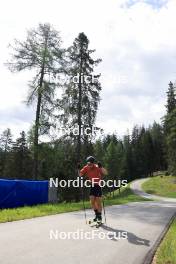 20.05.2024, Lenzerheide, Switzerland (SUI): Joscha Burkhalter (SUI) - Biathlon summer training, Lenzerheide (SUI). www.nordicfocus.com. © Manzoni/NordicFocus. Every downloaded picture is fee-liable.