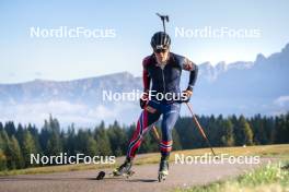 22.10.2024, Lavaze, Italy (ITA): Johannes Dale-Skjevdal (NOR) - Biathlon summer training, Lavaze (ITA). www.nordicfocus.com. © Vanzetta/NordicFocus. Every downloaded picture is fee-liable.