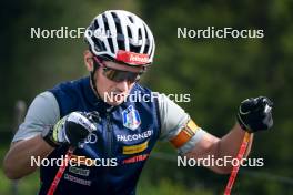 19.06.2024, Lavaze, Italy (ITA): Tommaso Giacomel (ITA) - Biathlon summer training, Lavaze (ITA). www.nordicfocus.com. © Vanzetta/NordicFocus. Every downloaded picture is fee-liable.