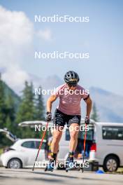 28.08.2024, Bessans, France (FRA): Julia Simon (FRA) - Biathlon summer training, Bessans (FRA). www.nordicfocus.com. © Authamayou/NordicFocus. Every downloaded picture is fee-liable.