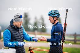 15.06.2024, Lavaze, Italy (ITA): Johannes Lukas (GER), Jesper Nelin (SWE), (l-r)  - Biathlon summer training, Lavaze (ITA). www.nordicfocus.com. © Barbieri/NordicFocus. Every downloaded picture is fee-liable.