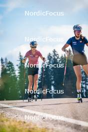 06.08.2024, Lavaze, Italy (ITA): Anna Gandler (AUT), Anna Andexer (AUT), (l-r)  - Biathlon summer training, Lavaze (ITA). www.nordicfocus.com. © Barbieri/NordicFocus. Every downloaded picture is fee-liable.