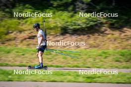 31.07.2024, Lavaze, Italy (ITA): Antonin Guigonnat (FRA) - Biathlon summer training, Lavaze (ITA). www.nordicfocus.com. © Barbieri/NordicFocus. Every downloaded picture is fee-liable.