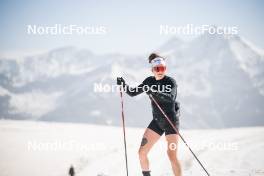 19.06.2024, Tignes, France (FRA): Lou Jeanmonnot (FRA) - Biathlon summer training, Tignes (FRA). www.nordicfocus.com. © Authamayou/NordicFocus. Every downloaded picture is fee-liable.