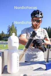 06.08.2024, Lenzerheide, Switzerland (SUI): Joscha Burkhalter (SUI) - Biathlon summer training, Lenzerheide (SUI). www.nordicfocus.com. © Manzoni/NordicFocus. Every downloaded picture is fee-liable.