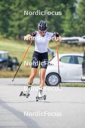 28.08.2024, Bessans, France (FRA): Oceane Michelon (FRA) - Biathlon summer training, Bessans (FRA). www.nordicfocus.com. © Authamayou/NordicFocus. Every downloaded picture is fee-liable.