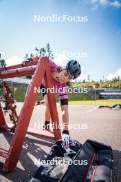 06.08.2024, Lavaze, Italy (ITA): Kristina Oberthaler (AUT) - Biathlon summer training, Lavaze (ITA). www.nordicfocus.com. © Barbieri/NordicFocus. Every downloaded picture is fee-liable.