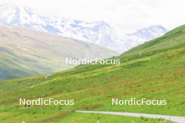 27.06.2024, Juf, Switzerland (SUI): Elisa Gasparin (SUI), Aita Gasparin (SUI), (l-r) - Biathlon summer training, Juf (SUI). www.nordicfocus.com. © Manzoni/NordicFocus. Every downloaded picture is fee-liable.