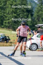 28.08.2024, Bessans, France (FRA): Julia Simon (FRA) - Biathlon summer training, Bessans (FRA). www.nordicfocus.com. © Authamayou/NordicFocus. Every downloaded picture is fee-liable.