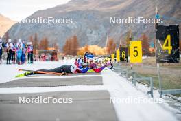 09.11.2024, Bessans, France (FRA): Justine Braisaz-Bouchet (FRA) - Biathlon summer training, Bessans (FRA). www.nordicfocus.com. © Authamayou/NordicFocus. Every downloaded picture is fee-liable.