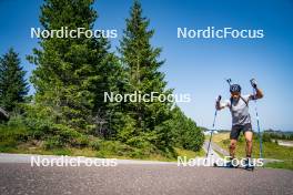 31.07.2024, Lavaze, Italy (ITA): Antonin Guigonnat (FRA) - Biathlon summer training, Lavaze (ITA). www.nordicfocus.com. © Barbieri/NordicFocus. Every downloaded picture is fee-liable.