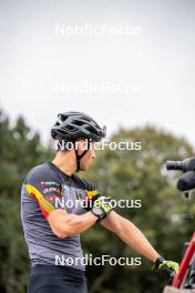 20.09.2024, Font-Romeu, France (FRA): Sam Parmantier (BEL) - Biathlon summer training, Font-Romeu (FRA). www.nordicfocus.com. © Authamayou/NordicFocus. Every downloaded picture is fee-liable.